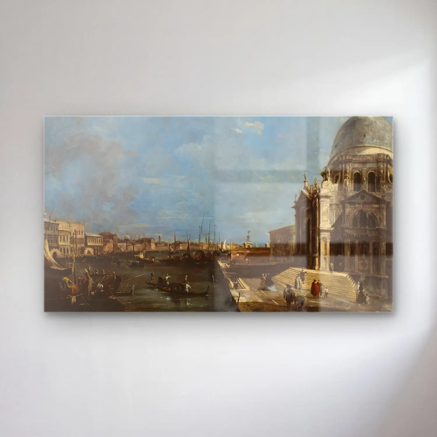 Francesco Guardi – The Grand Canal, Venice cam tablo — Francesco Guardi – The Grand Canal, Venice — yağlı boya liman ve tekneler