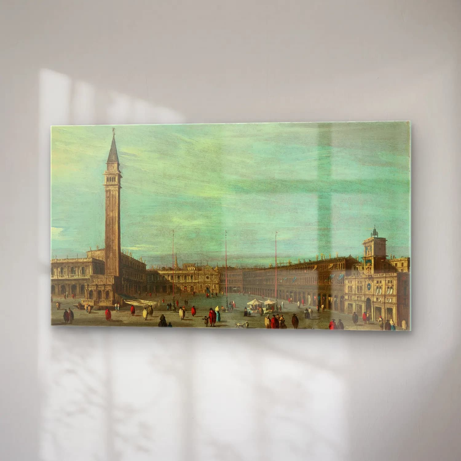 Francesco Guardi – The Piazza San Marco, Venice, looking west cam tablo — sağ açıdan görünüm