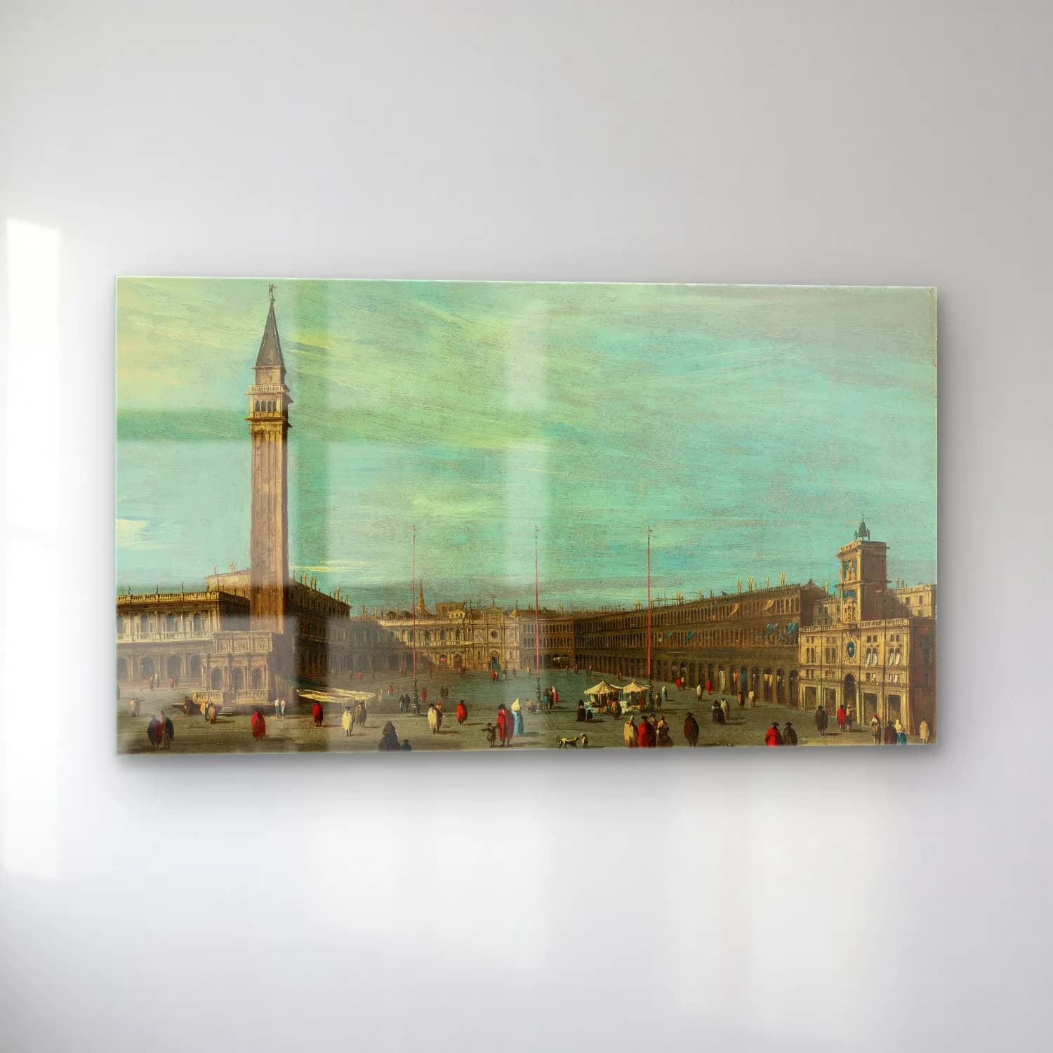 Francesco Guardi – The Piazza San Marco, Venice, looking west cam tablo — sol açıdan görünüm
