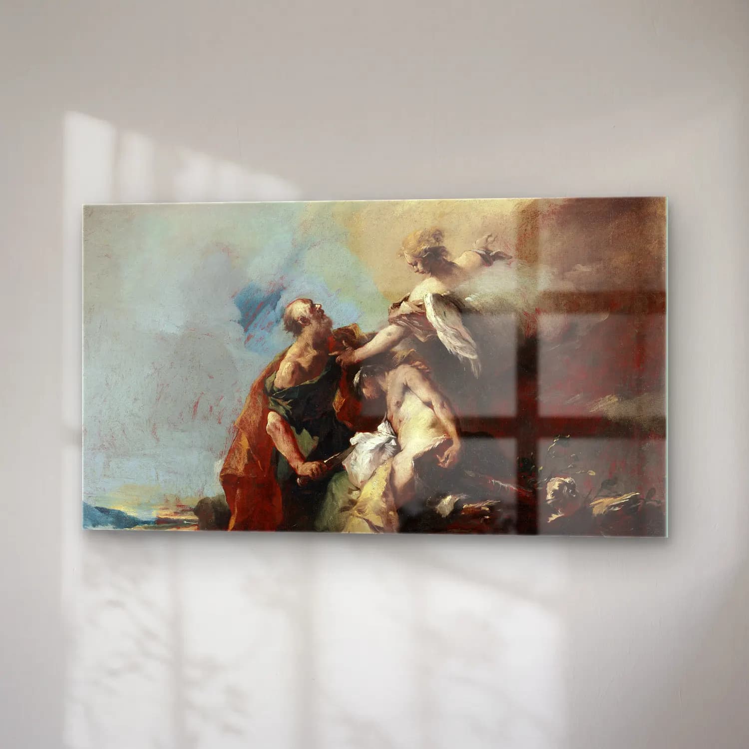 Francesco Guardi – The Sacrifice of Isaac cam tablo — sağ açıdan görünüm