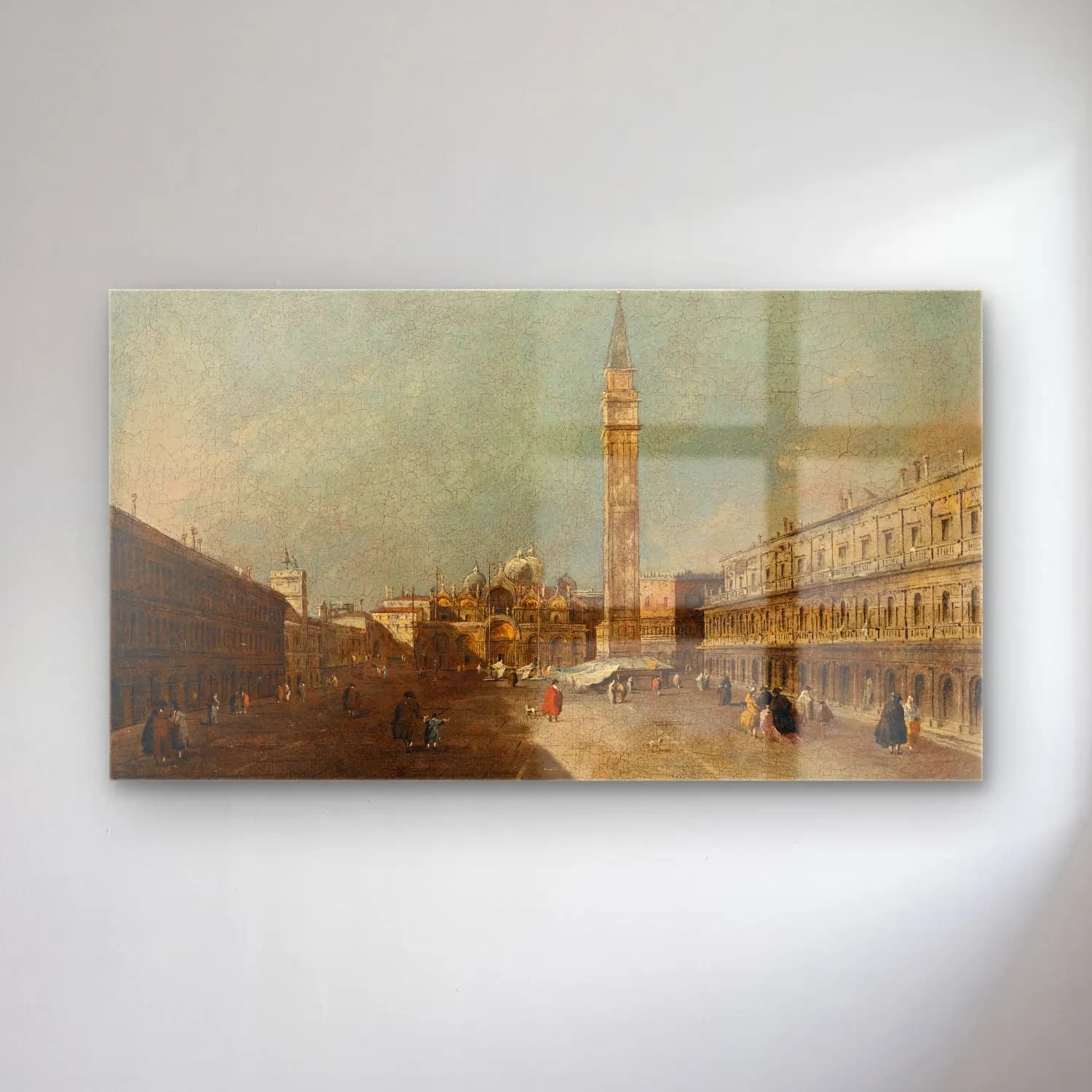 Francesco Guardi – Venice, A View Of Piazza San Marco Looking East Towards The… cam tablo — Francesco Guardi – Venice, A View Of Piazza San Marco Looking East Towards The… — yağlı boya roma