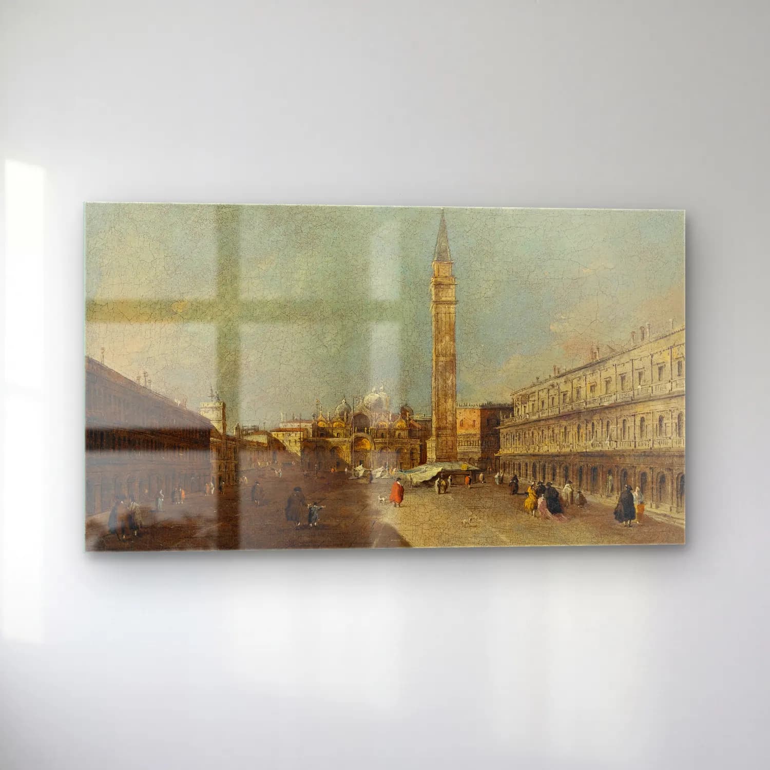 Francesco Guardi – Venice, A View Of Piazza San Marco Looking East Towards The… cam tablo — sol açıdan görünüm
