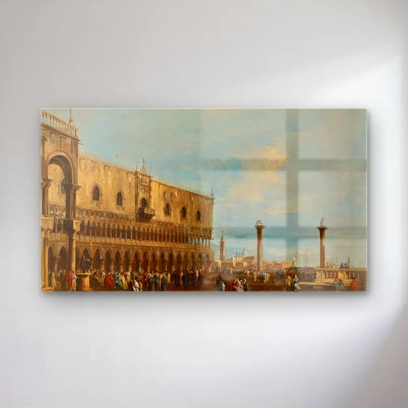 Francesco Guardi – Venice, A View Of The Piazzetta Looking South With The… cam tablo — Francesco Guardi – Venice, A View Of The Piazzetta Looking South With The… — yağlı boya dini sahne