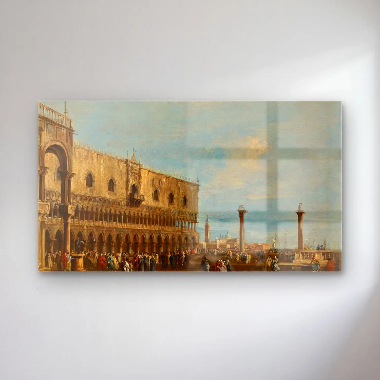 Francesco Guardi – Venice, A View Of The Piazzetta Looking South With The… cam tablo — Francesco Guardi – Venice, A View Of The Piazzetta Looking South With The… — yağlı boya dini sahne
