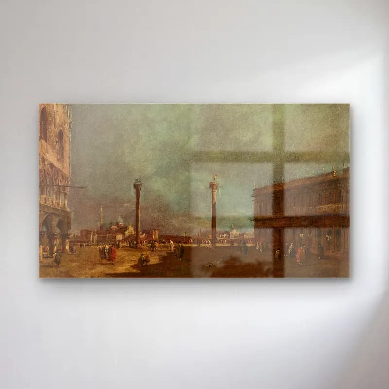 Francesco Guardi – Venice, the Piazzetta looking south, with a view of the… cam tablo — Francesco Guardi – Venice, the Piazzetta looking south, with a view of the… — yağlı boya roma
