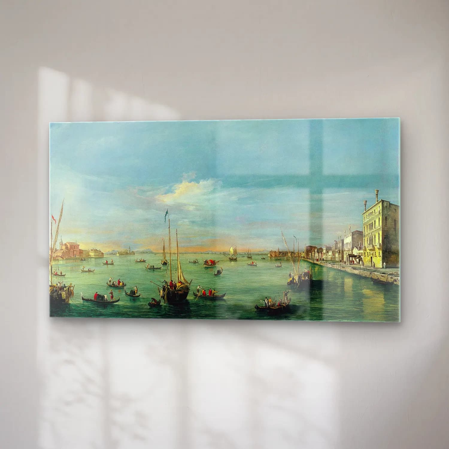Francesco Guardi – View of the Giudecca Canal and the Zattere cam tablo — sağ açıdan görünüm