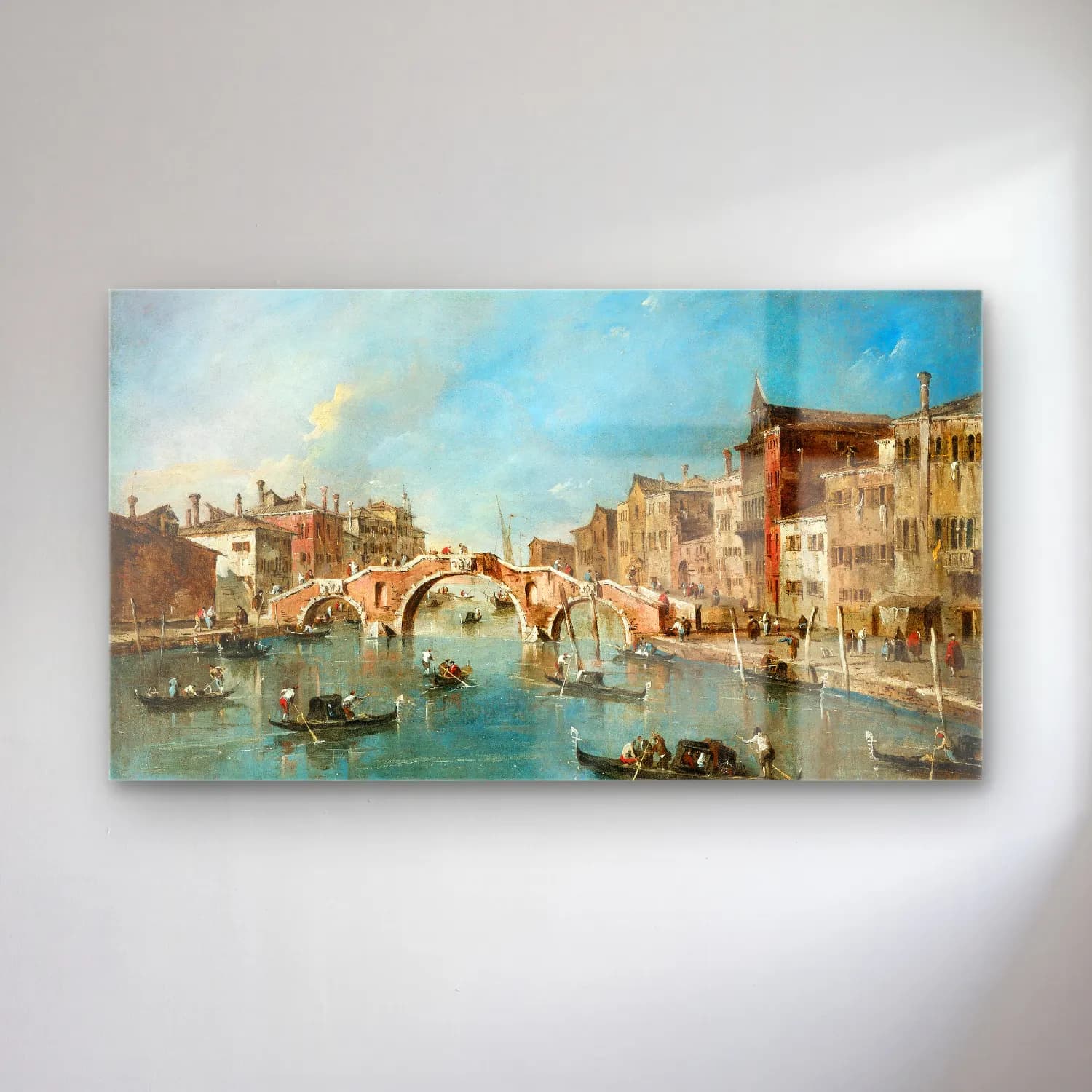 Francesco Guardi – View on the Cannaregio Canal,Venice cam tablo — Francesco Guardi – View on the Cannaregio Canal,Venice — yağlı boya venedik kanalları