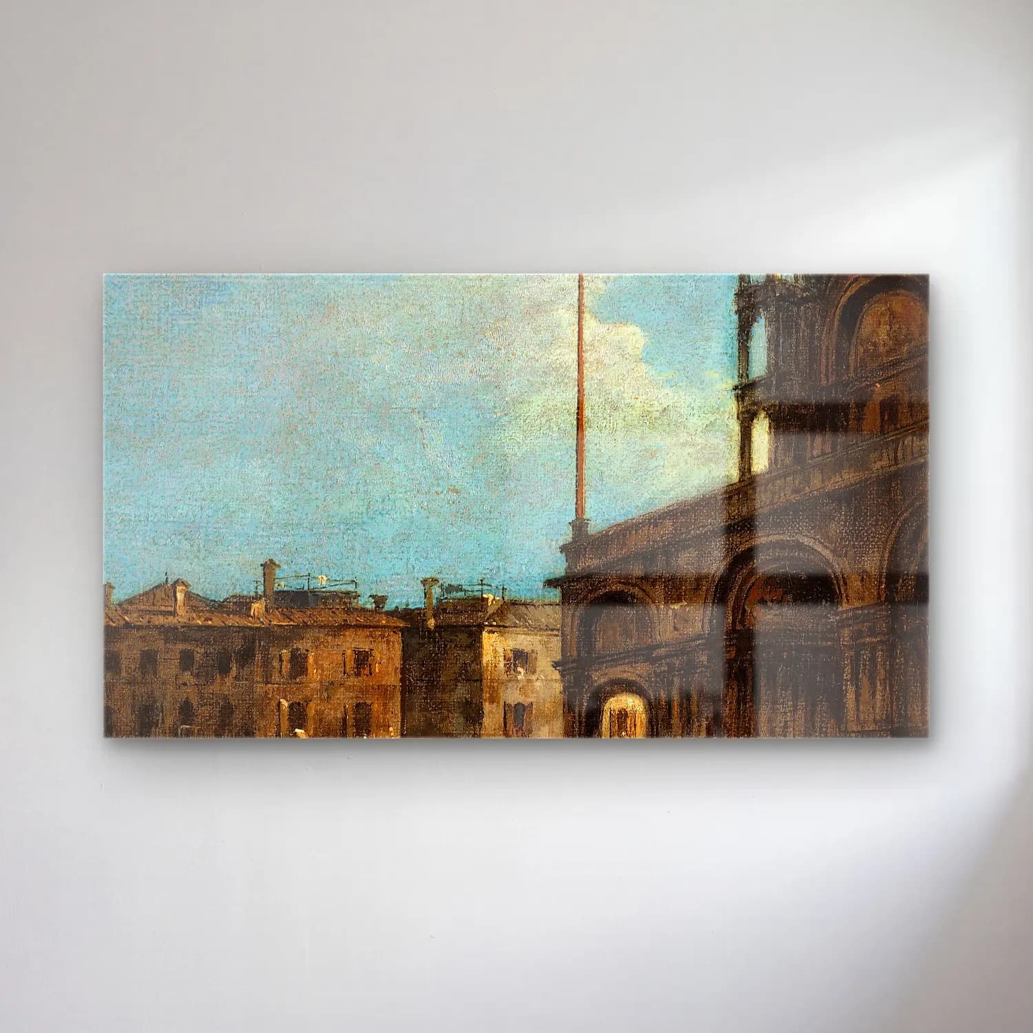 Francesco Guardi – Vue de la place Saint-Marc, à Venise cam tablo — Francesco Guardi – Vue de la place Saint-Marc, à Venise — yağlı boya katedral