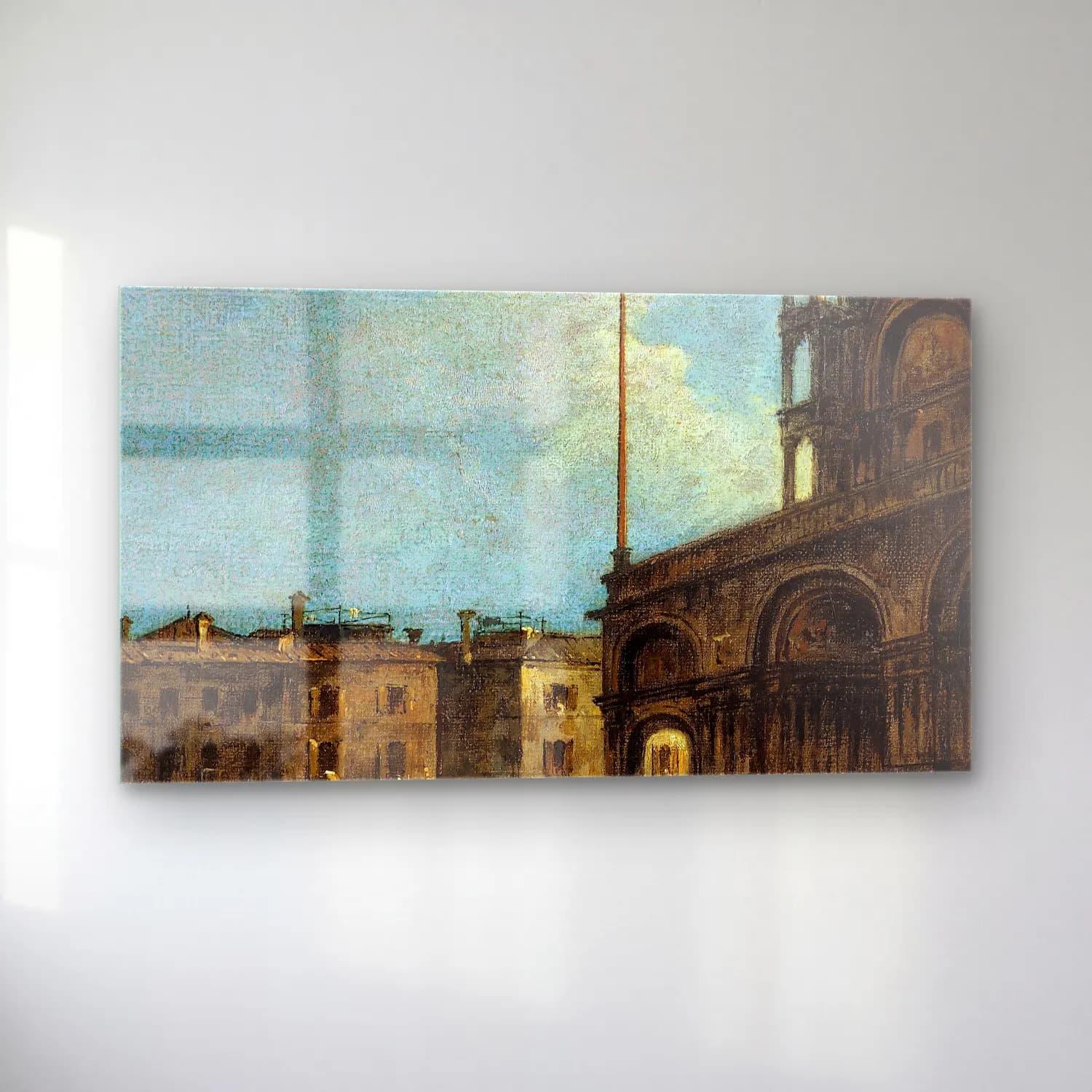 Francesco Guardi – Vue de la place Saint-Marc, à Venise cam tablo — sol açıdan görünüm