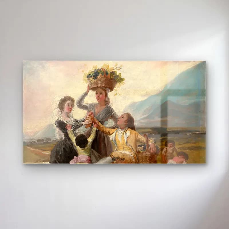 Francisco de Goya – Autumn cam tablo — Francisco de Goya – Autumn — vintage üzümler