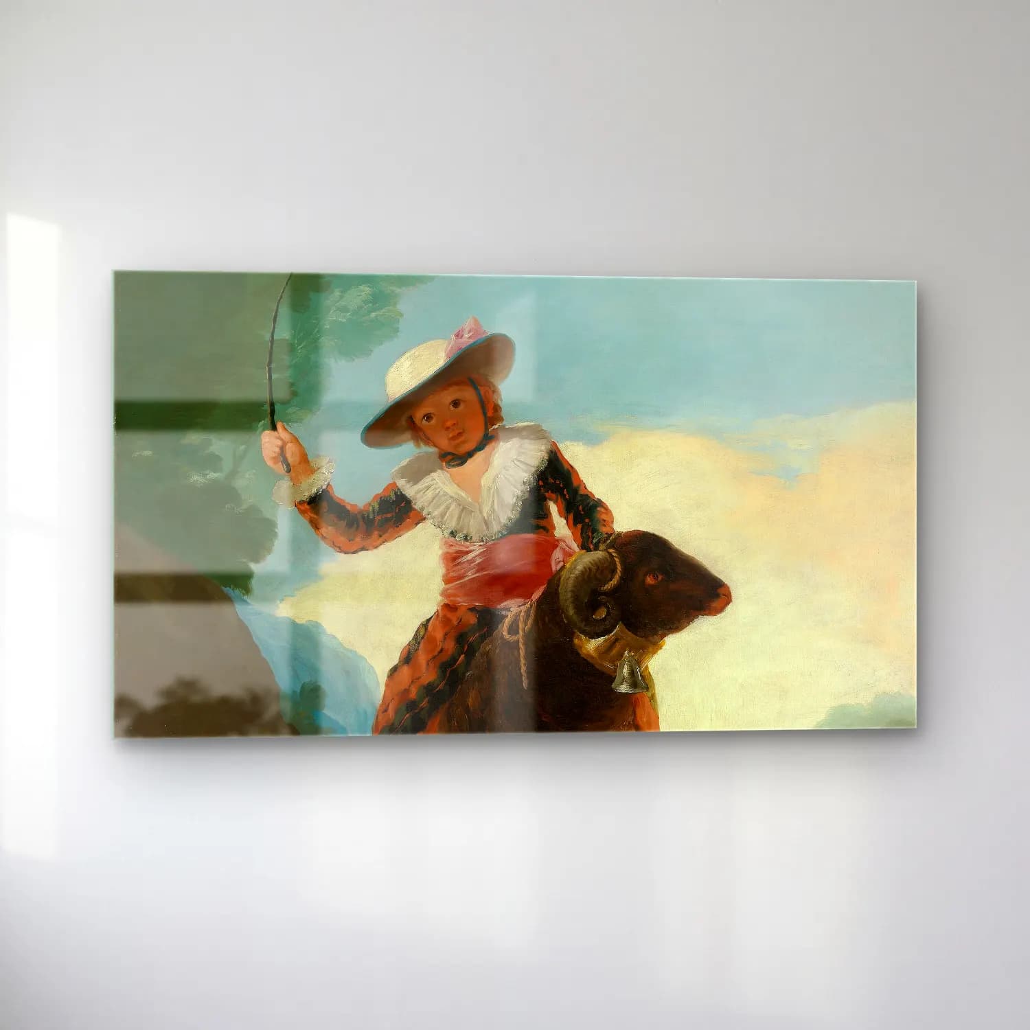 Francisco de Goya – Boy on a Ram cam tablo — sol açıdan görünüm