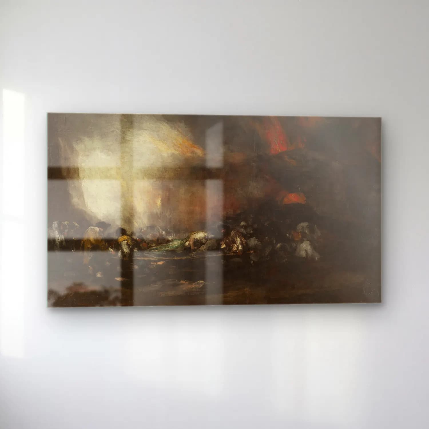 Francisco de Goya – Incendio de un hospital cam tablo — sol açıdan görünüm