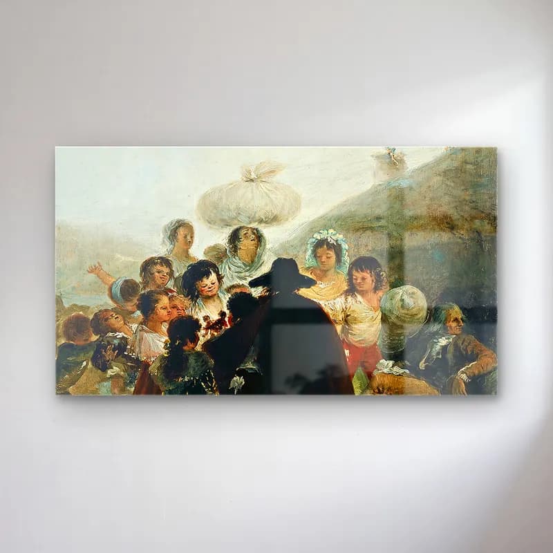 Francisco de Goya – Le Marchand De Marionnettes cam tablo — Francisco de Goya – Le Marchand De Marionnettes — empresyonist dini sahne