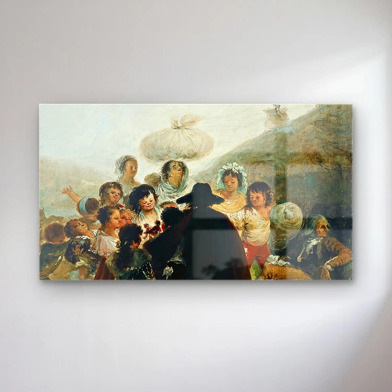 Francisco de Goya – Le Marchand De Marionnettes cam tablo — Francisco de Goya – Le Marchand De Marionnettes — empresyonist dini sahne