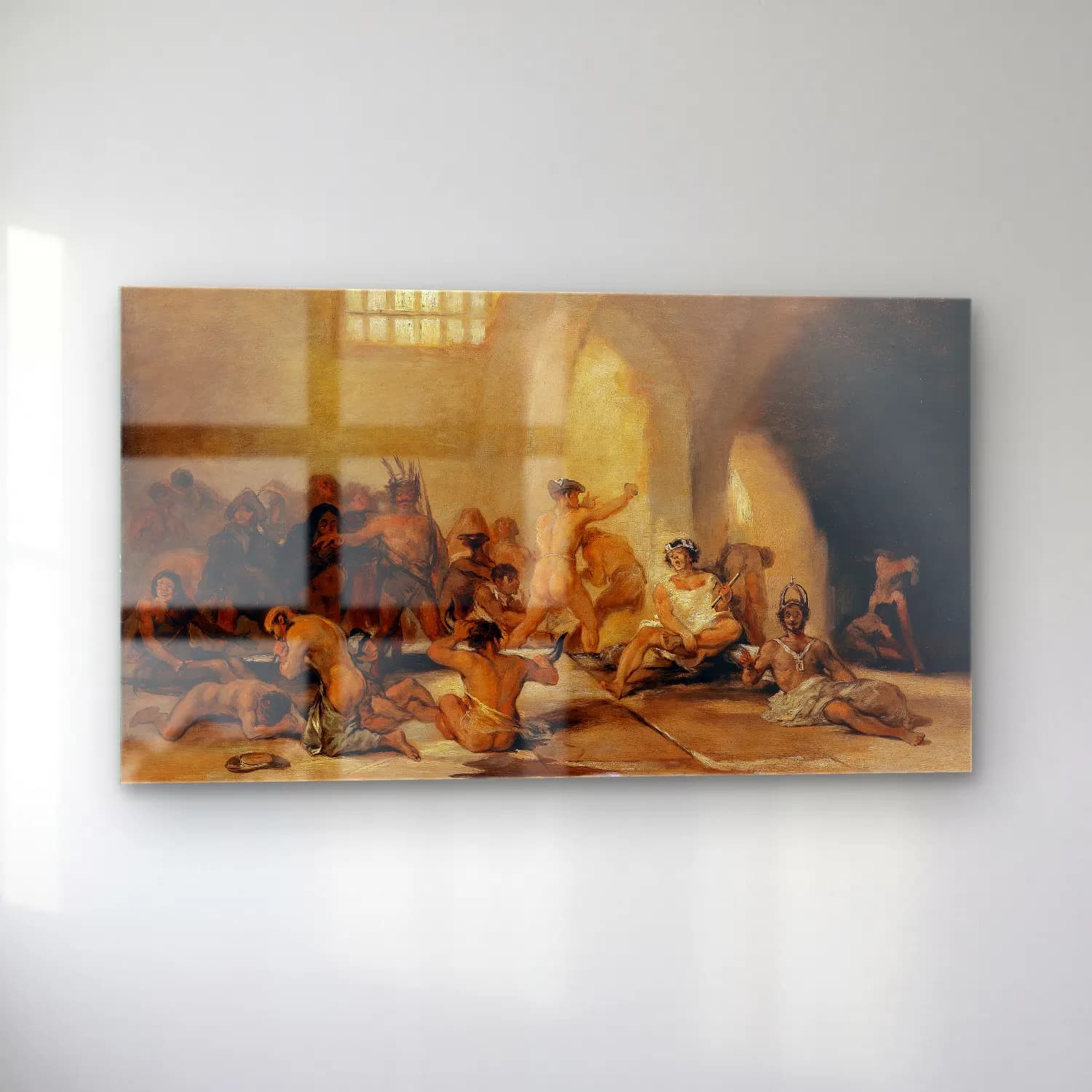 Francisco de Goya – Madhouse (after 1794) cam tablo — sol açıdan görünüm