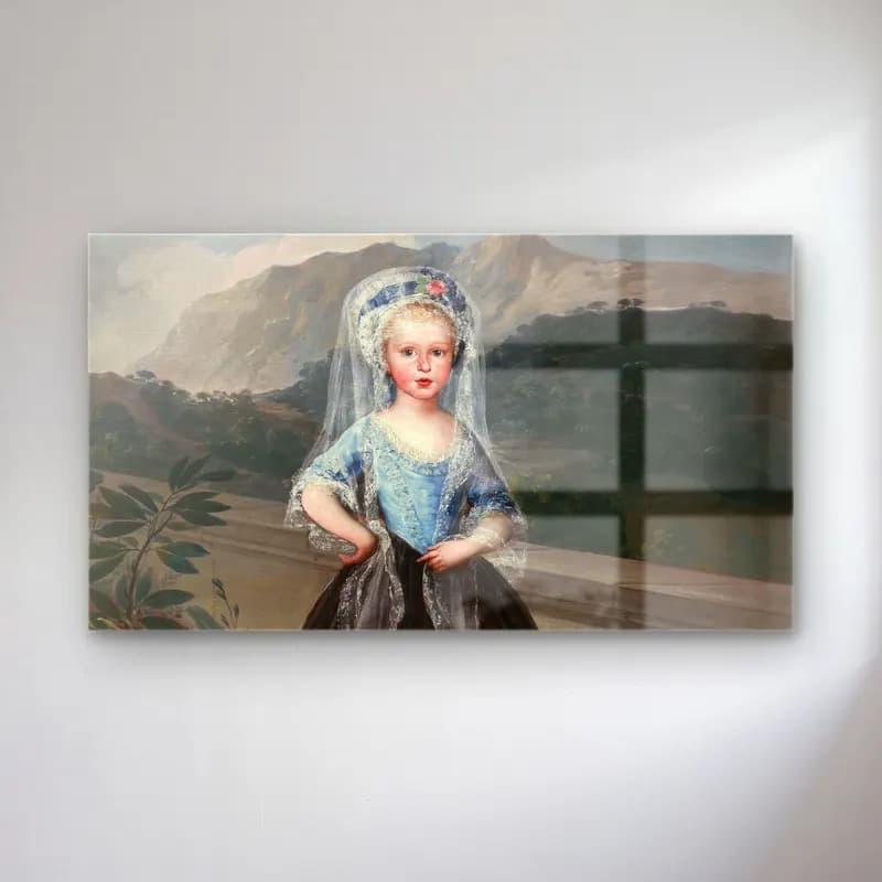 Francisco de Goya – María Teresa de Borbón y Vallabriga,later Condesa de… cam tablo — Francisco de Goya – María Teresa de Borbón y Vallabriga,later Condesa de… — yağlı boya kız çocuğu portresi