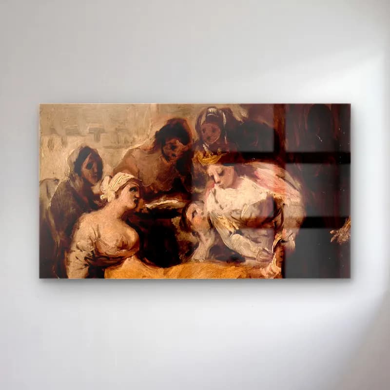 Francisco de Goya – Saint Isabel of Portugal Healing the Wounds of a Sick Woman cam tablo — Francisco de Goya – Saint Isabel of Portugal Healing the Wounds of a Sick Woman — empresyonist dini sahne