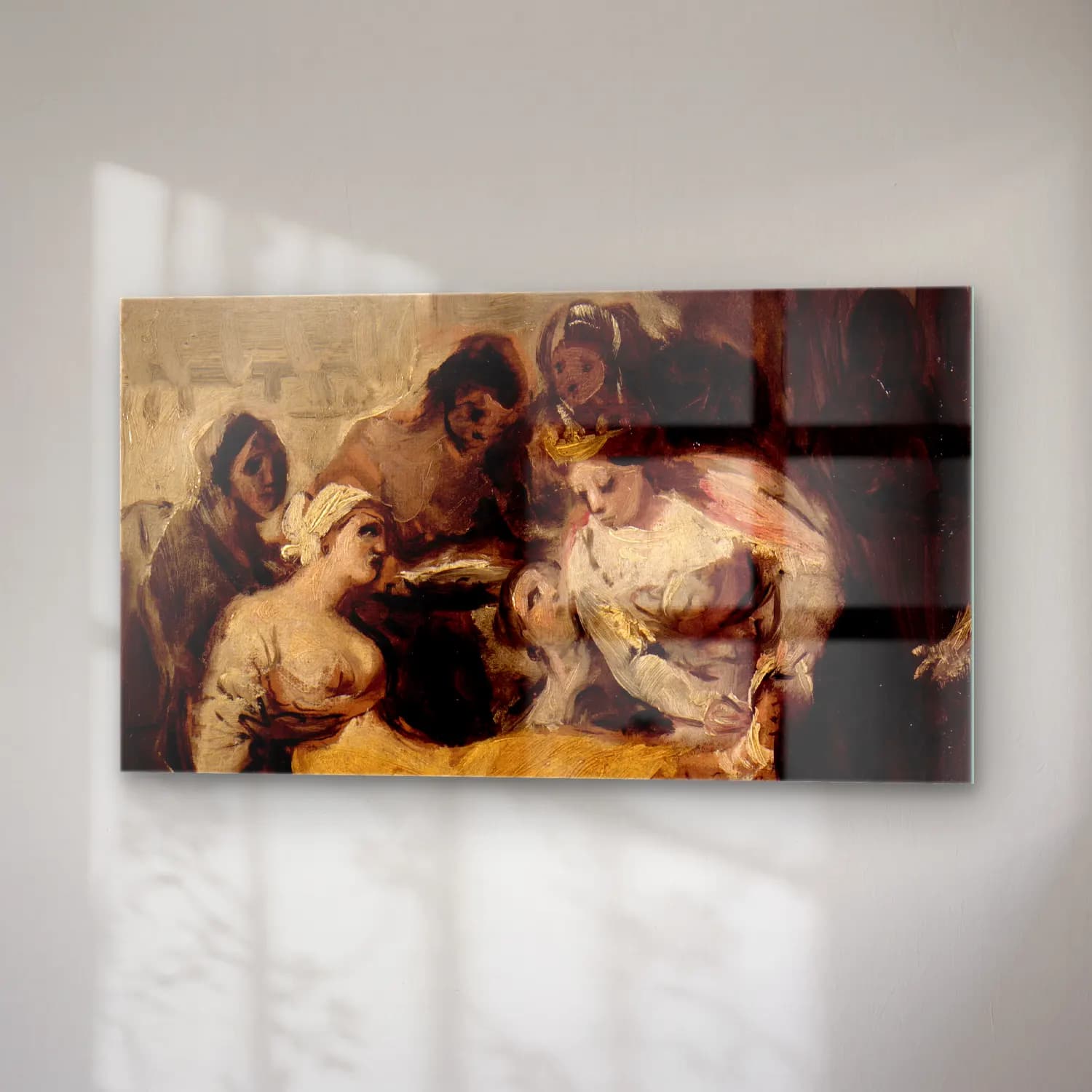 Francisco de Goya – Saint Isabel of Portugal Healing the Wounds of a Sick Woman cam tablo — sağ açıdan görünüm
