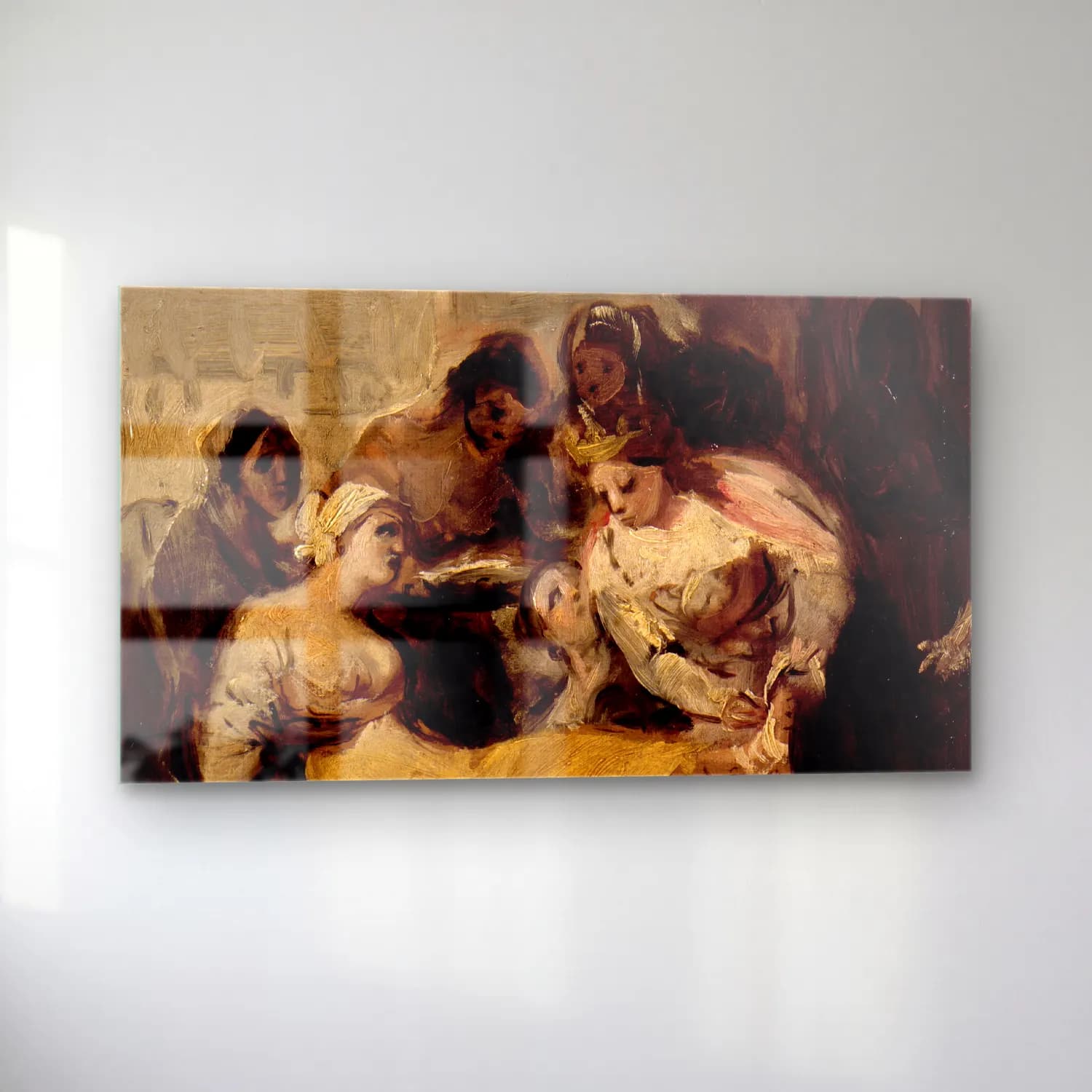 Francisco de Goya – Saint Isabel of Portugal Healing the Wounds of a Sick Woman cam tablo — sol açıdan görünüm
