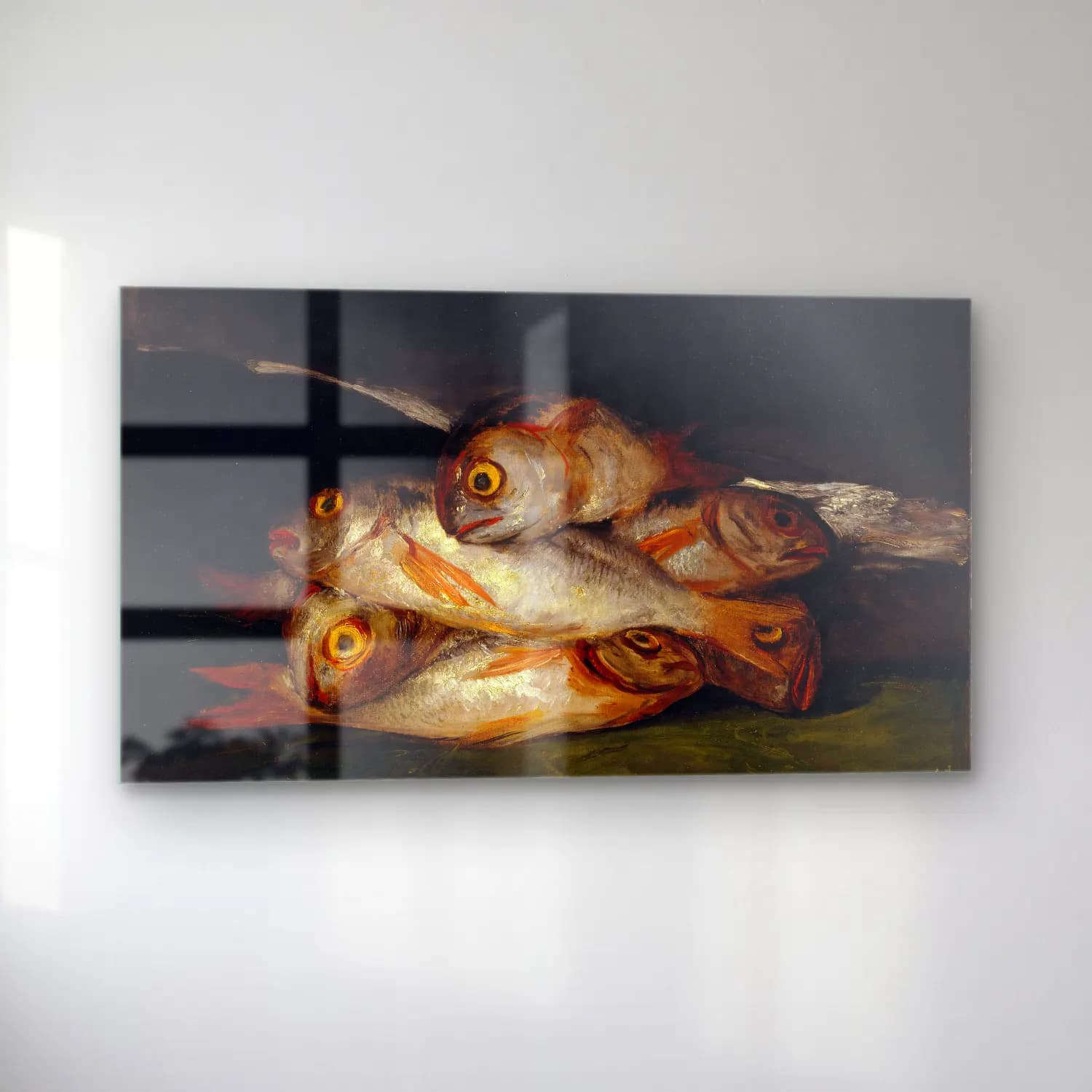 Francisco de Goya – Still Life With Golden Bream cam tablo — sol açıdan görünüm