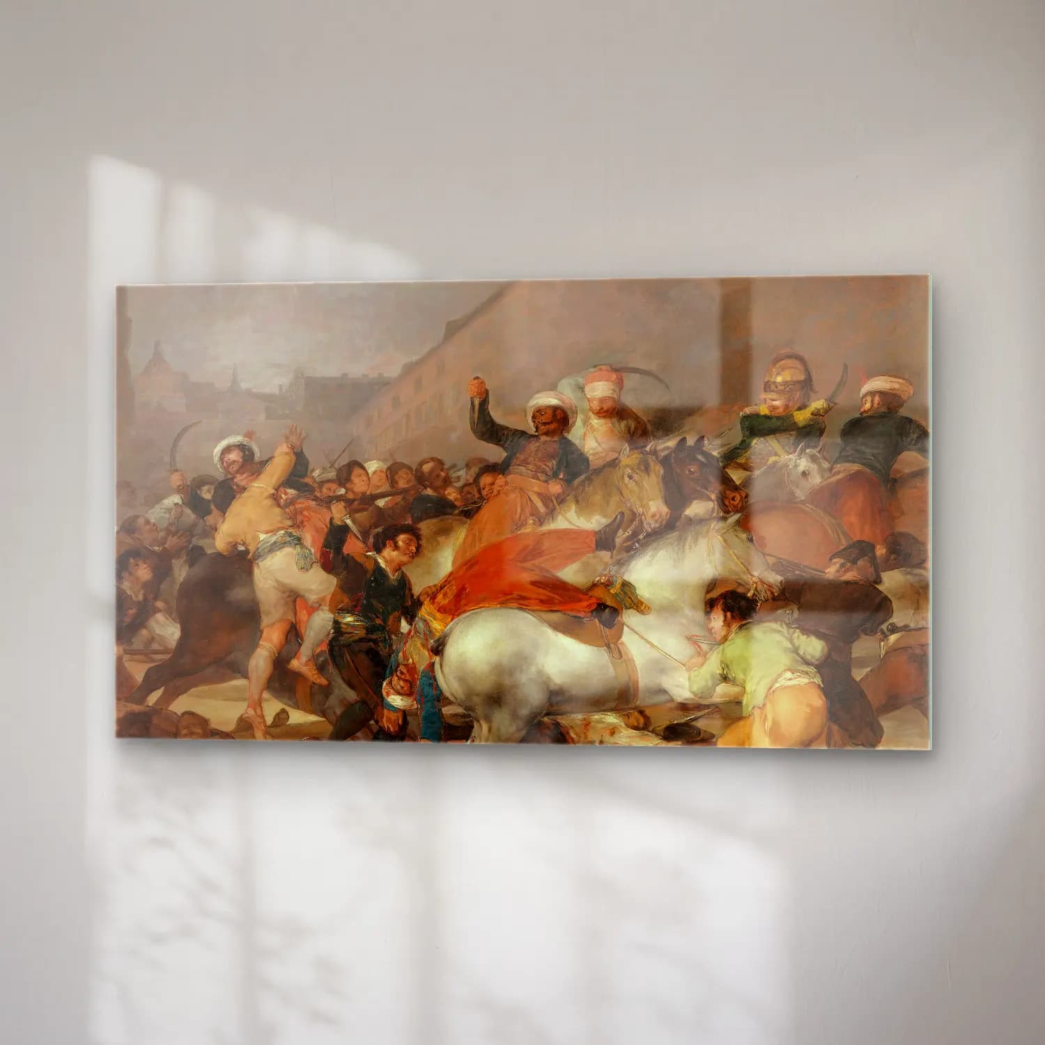 Francisco de Goya – The Charge of the Mamelukes cam tablo — sağ açıdan görünüm