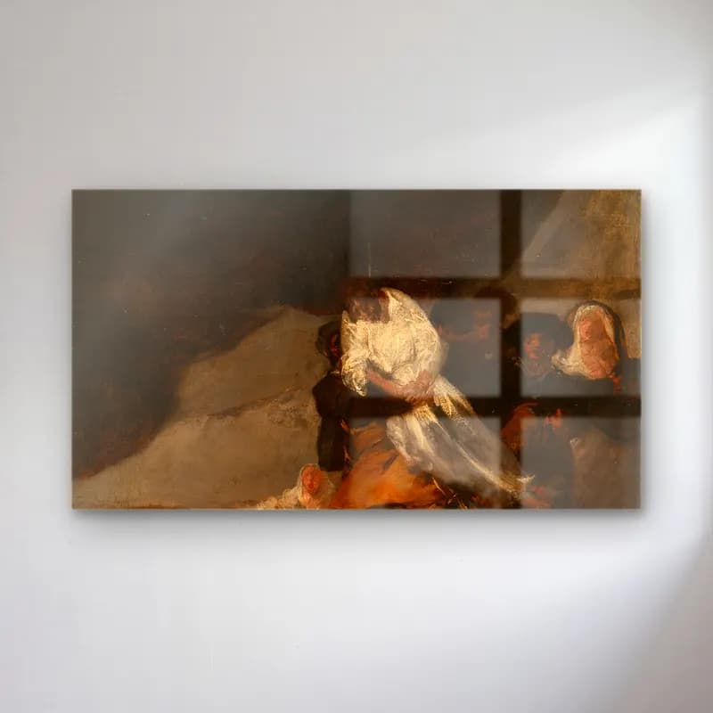 Francisco de Goya – The Hanged Monk cam tablo — Francisco de Goya – The Hanged Monk — empresyonist savaş sahnesi