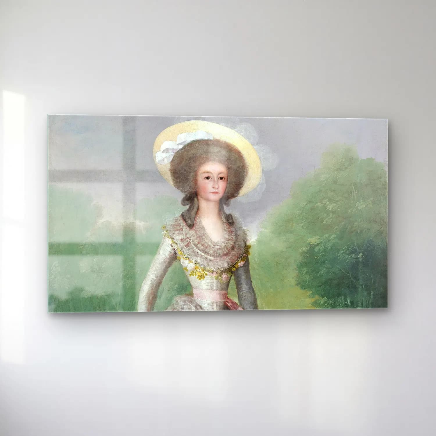 Francisco de Goya – The Marquesa de Pontejos cam tablo — sol açıdan görünüm