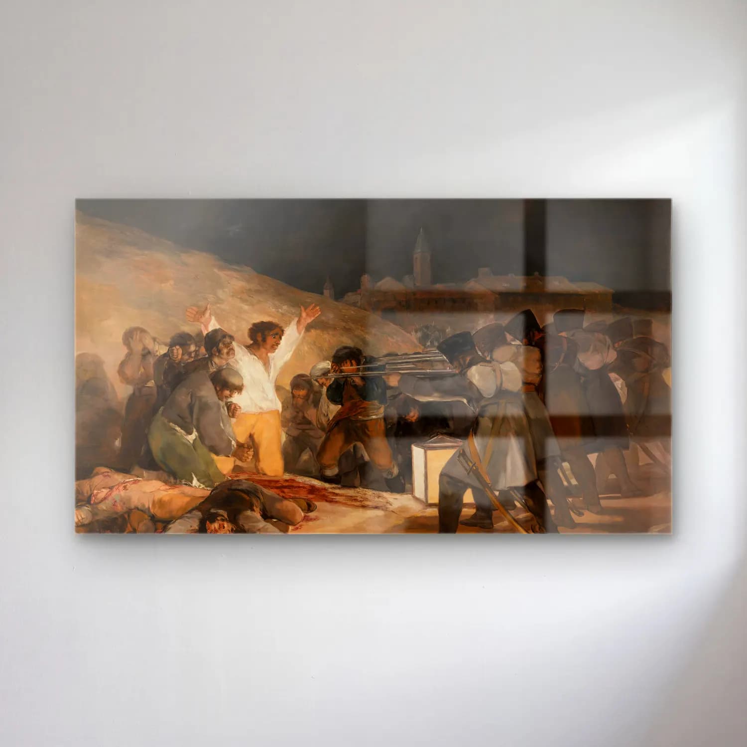 Francisco de Goya – The Third of May cam tablo — Francisco de Goya – The Third of May — yağlı boya savaş sahnesi