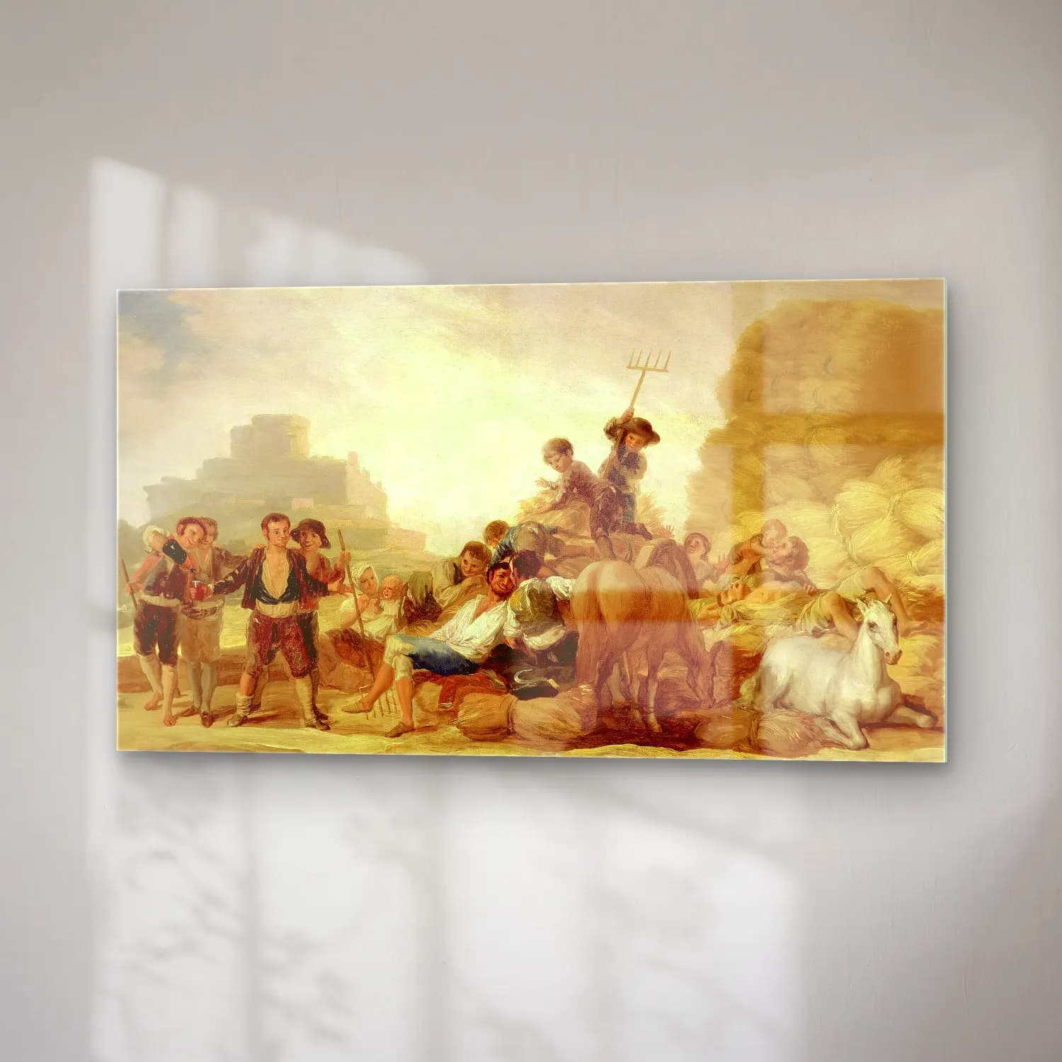 Francisco de Goya – The Threshing Floor cam tablo — sağ açıdan görünüm