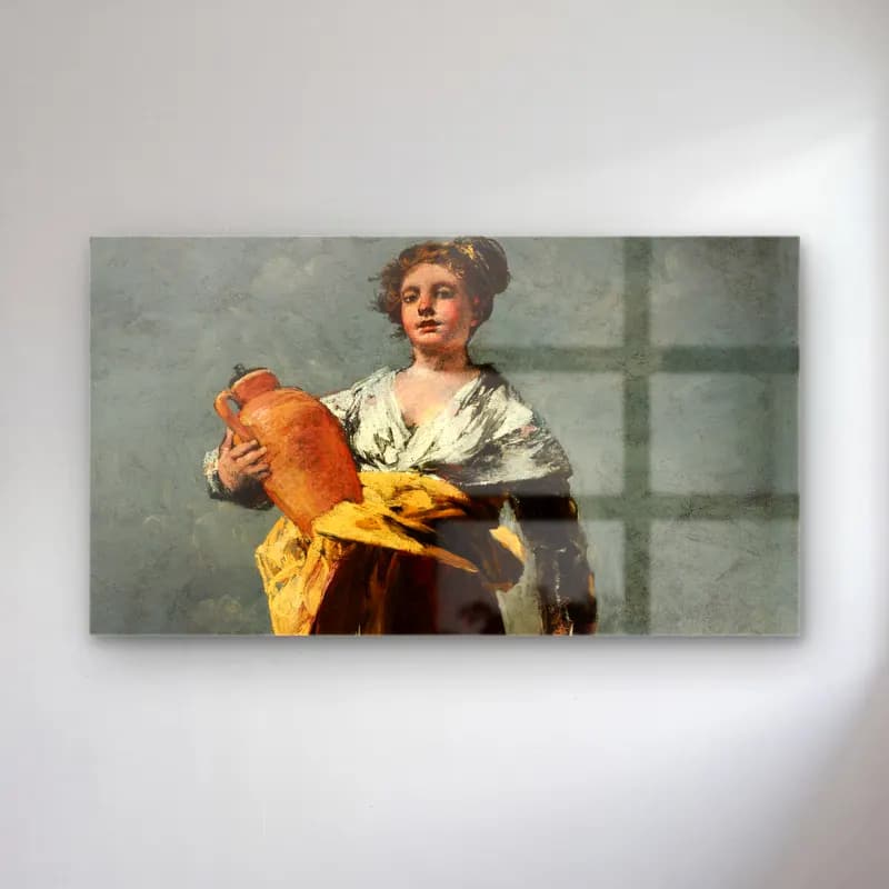 Francisco de Goya – The Water Carrier cam tablo — Francisco de Goya – The Water Carrier — empresyonist kadın portresi