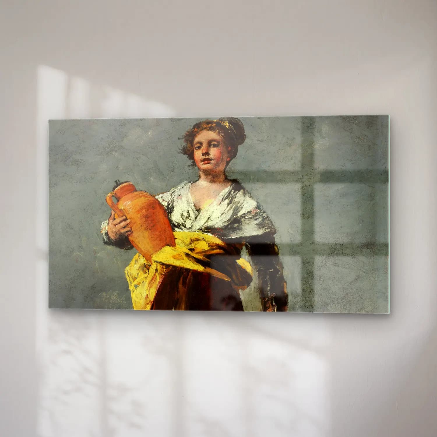 Francisco de Goya – The Water Carrier cam tablo — sağ açıdan görünüm