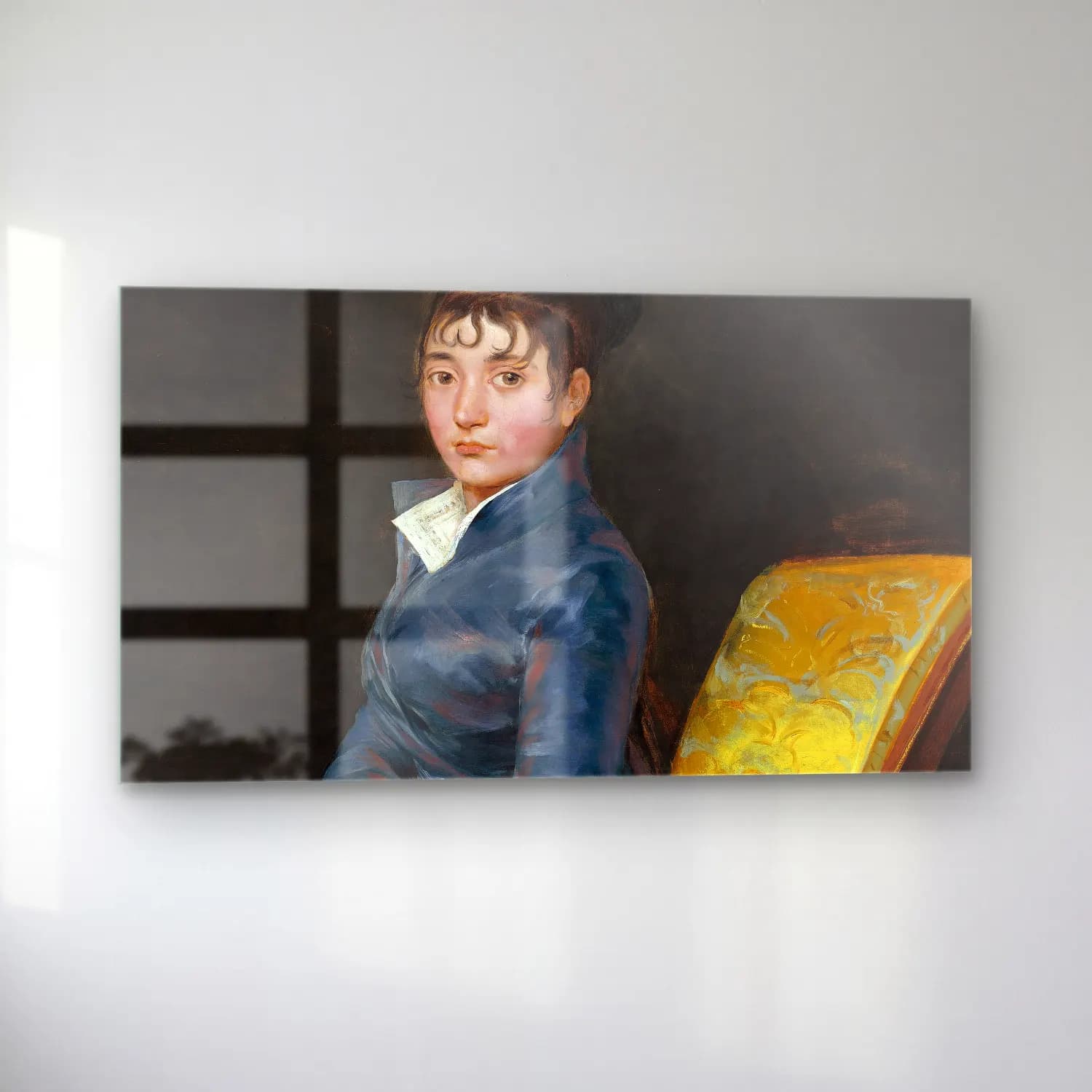 Francisco de Goya – Thérèse Louise de Sureda cam tablo — sol açıdan görünüm