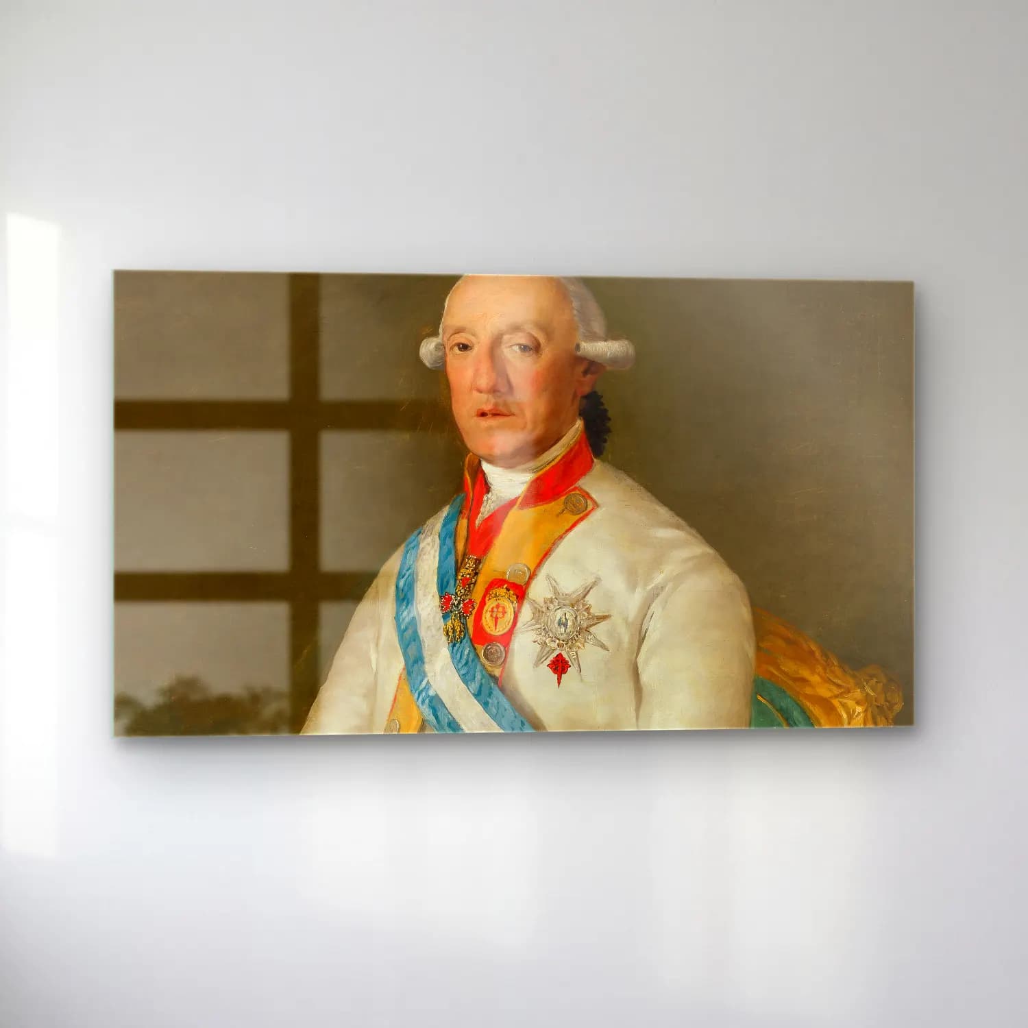 Francisco de Goya – Vicente Maria De Vera De Aragon, Duque De La Roca (ca. 1795) cam tablo — sol açıdan görünüm