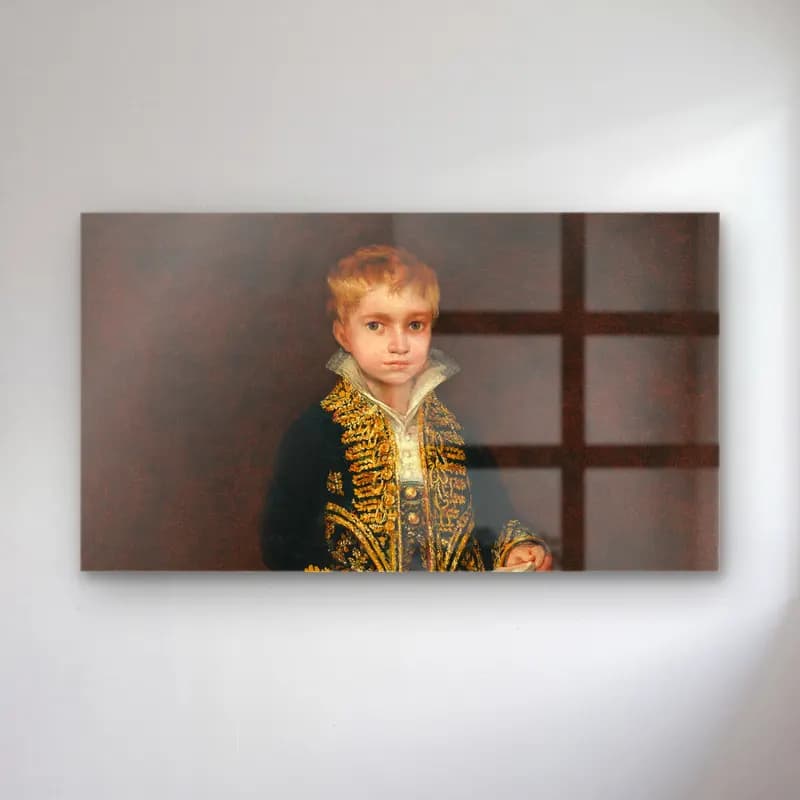 Francisco de Goya – Victor Guye cam tablo — Francisco de Goya – Victor Guye — yağlı boya erkek portresi