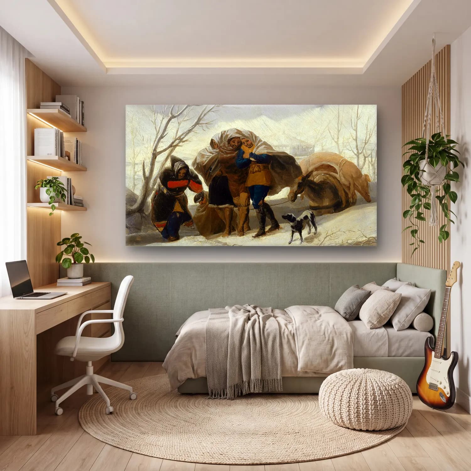 Francisco de Goya – Winter Scene cam tablo — genç odasında