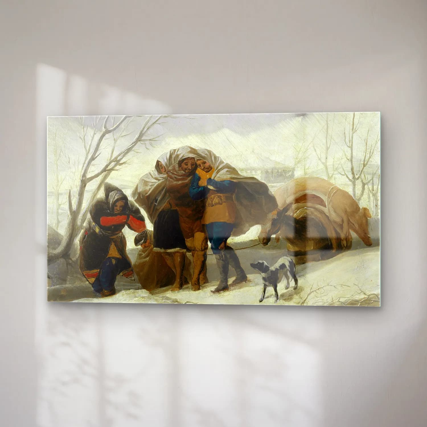Francisco de Goya – Winter Scene cam tablo — sağ açıdan görünüm