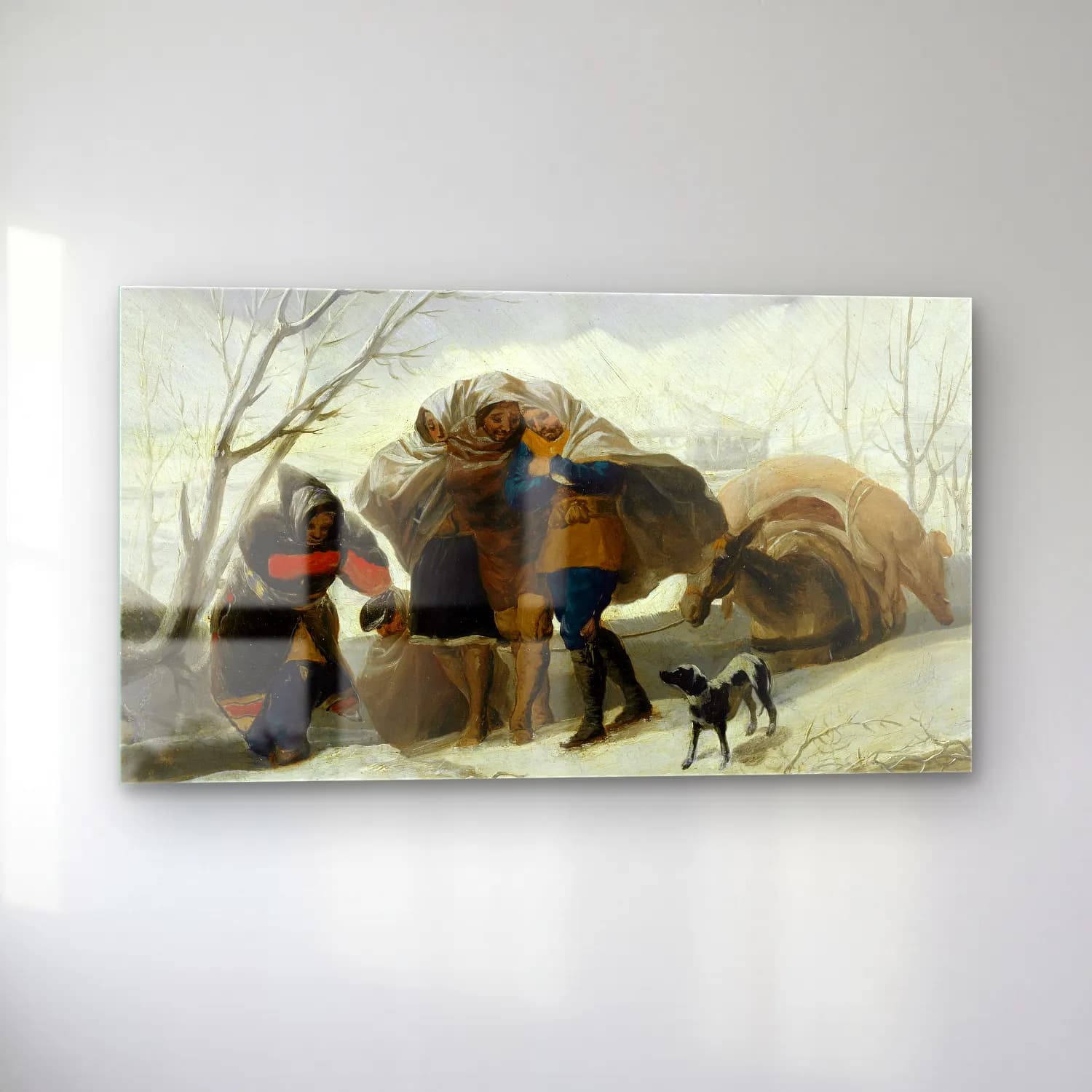 Francisco de Goya – Winter Scene cam tablo — sol açıdan görünüm