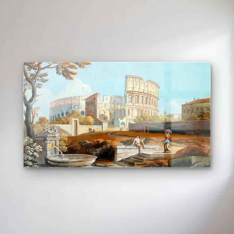 Giovanni Battista Busiri – The Colosseum, Rome cam tablo — Giovanni Battista Busiri – The Colosseum, Rome — vintage roma