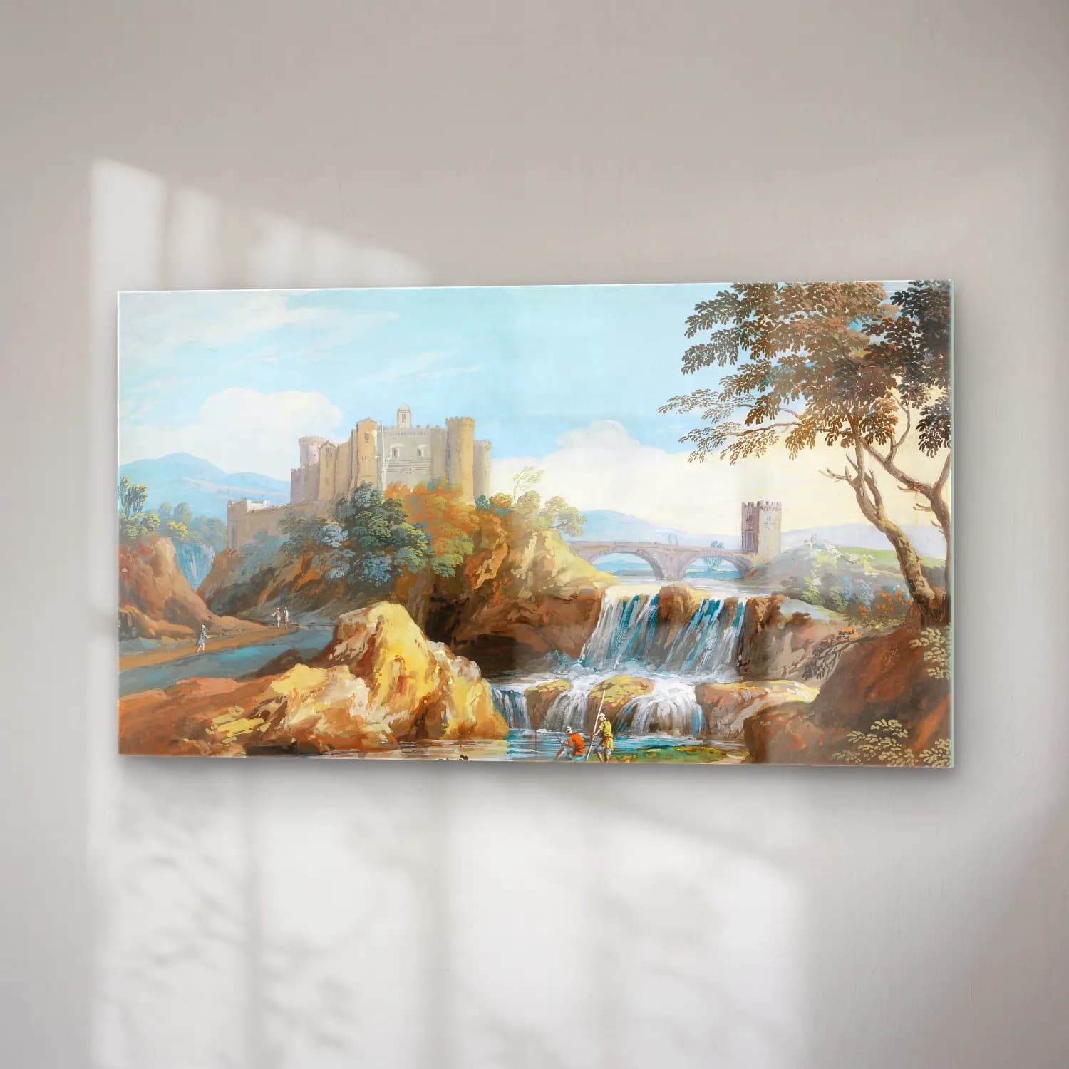 Giovanni Battista Busiri – The Orsini Castle, Bracciano cam tablo — sağ açıdan görünüm