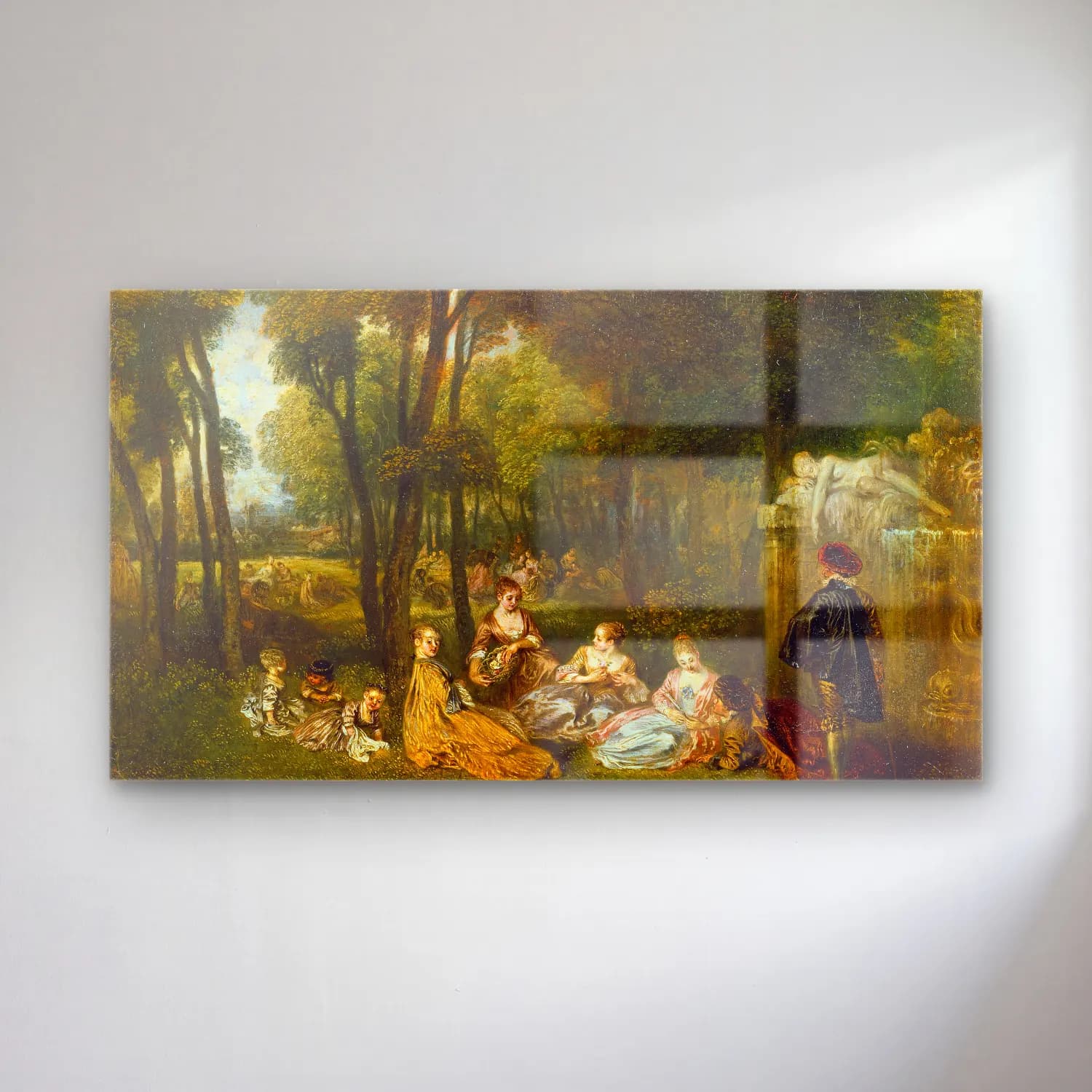 Jean-Antoine Watteau – Les Champs Elisées cam tablo — Jean-Antoine Watteau – Les Champs Elisées — empresyonist dini sahne