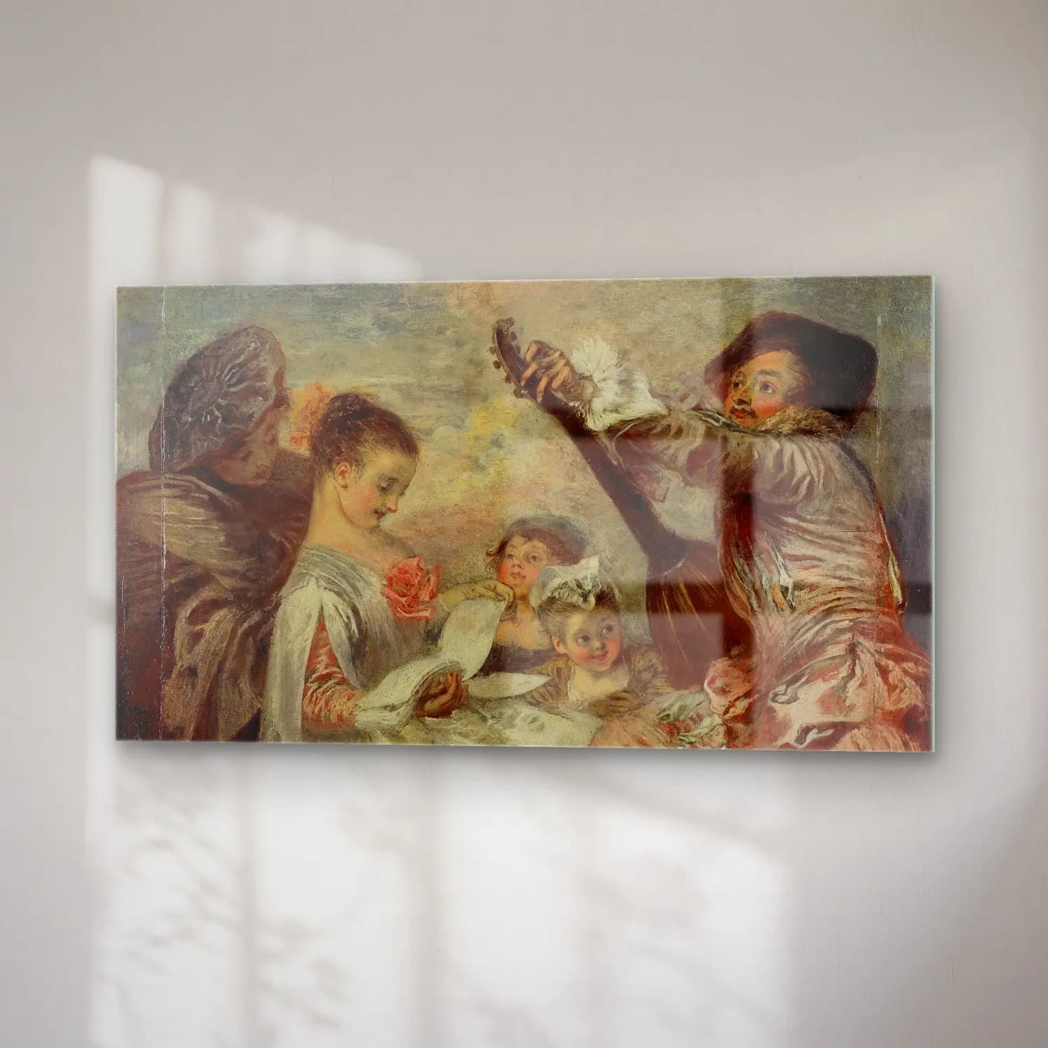 Jean-Antoine Watteau – Pour nous prouver que cette belle cam tablo — sağ açıdan görünüm
