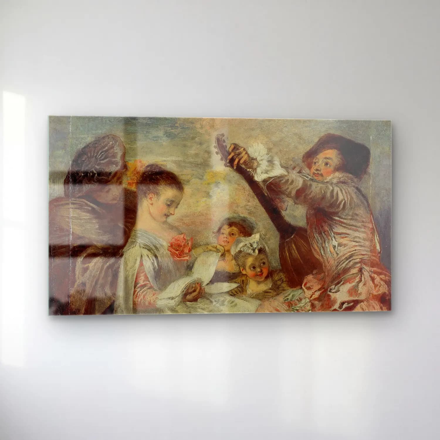 Jean-Antoine Watteau – Pour nous prouver que cette belle cam tablo — sol açıdan görünüm