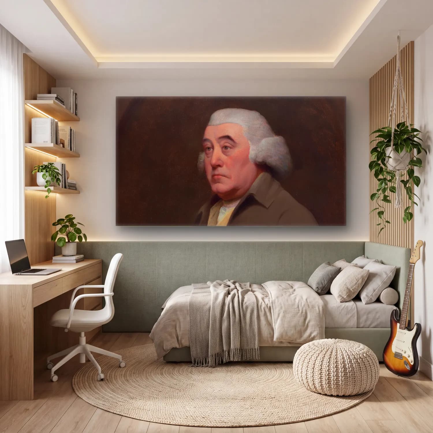 Joseph Wright – Dr. Richard Wright cam tablo — genç odasında