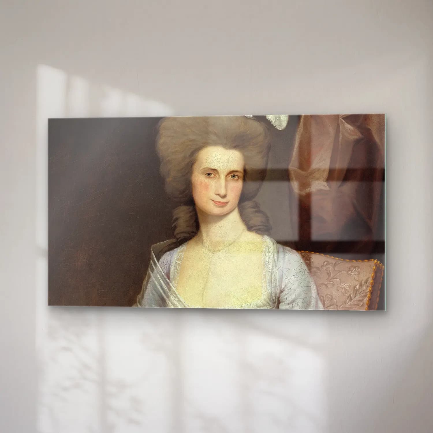 Joseph Wright – Elizabeth Stevens Carle cam tablo — sağ açıdan görünüm