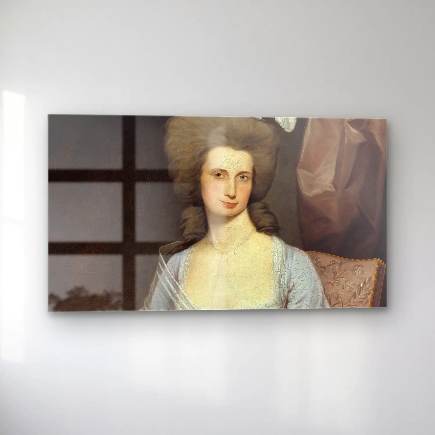 Joseph Wright – Elizabeth Stevens Carle cam tablo — sol açıdan görünüm
