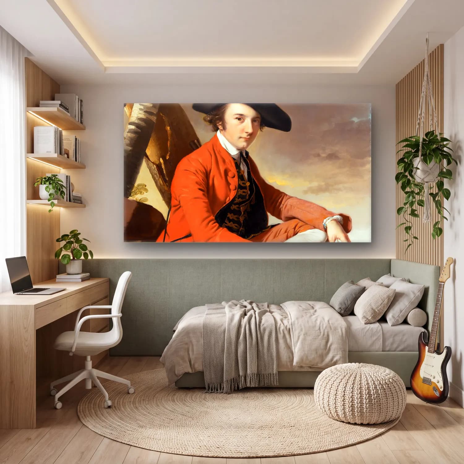 Joseph Wright – Fleetwood Hesketh cam tablo — genç odasında