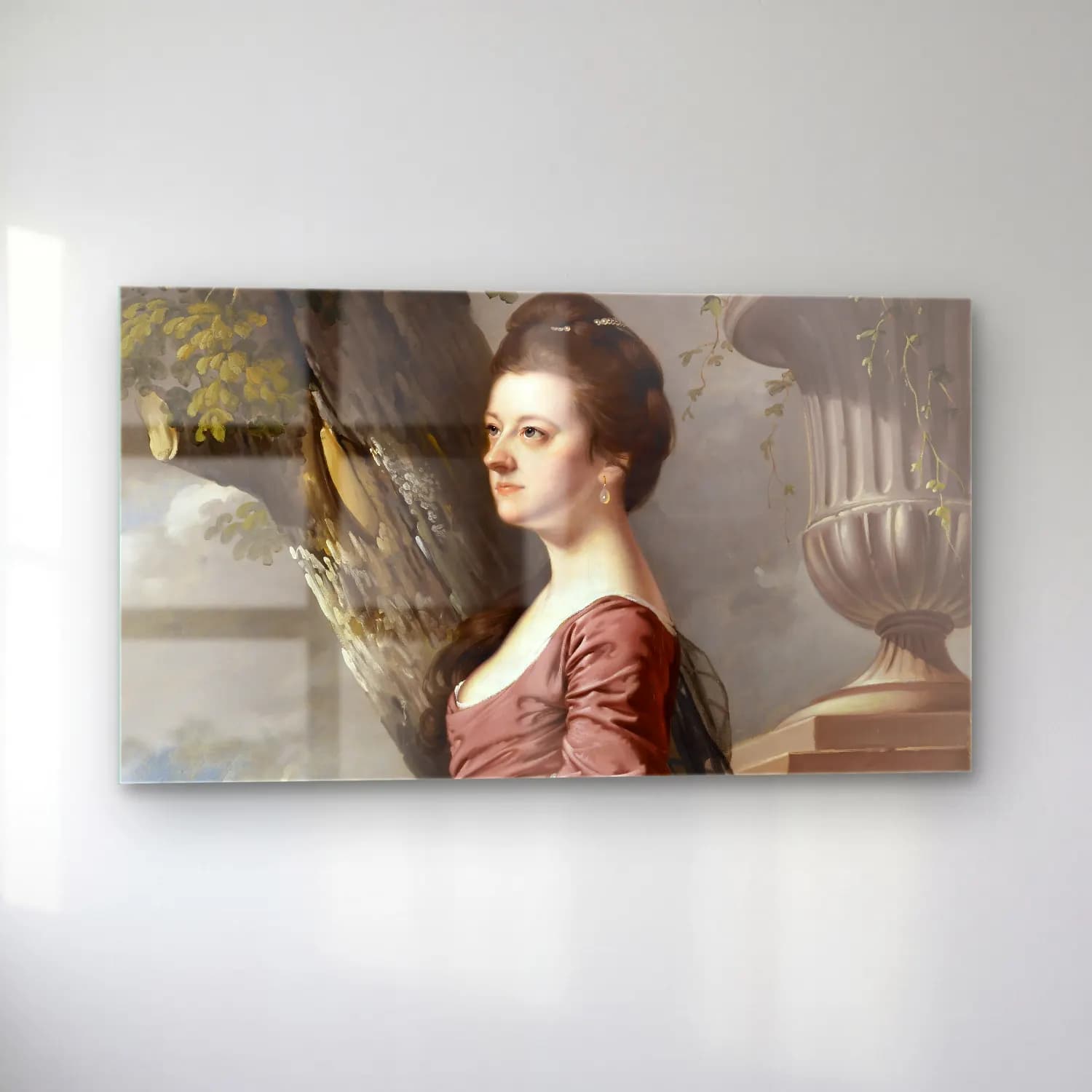 Joseph Wright – Mrs Frances Hesketh cam tablo — sol açıdan görünüm