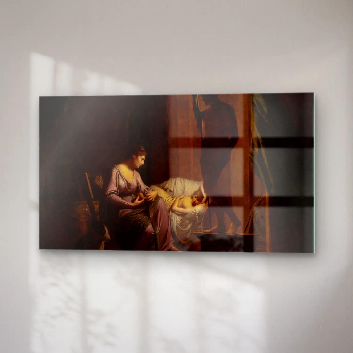 Joseph Wright – Penelope Unraveling Her Web cam tablo — sağ açıdan görünüm