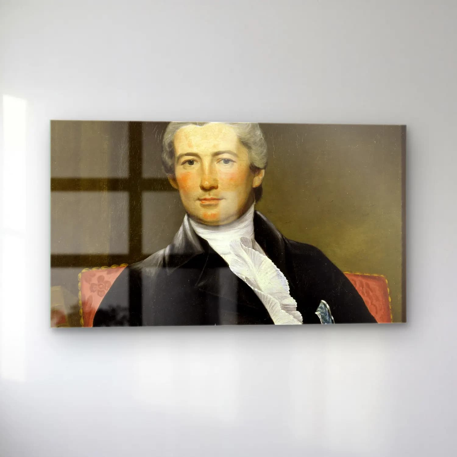 Joseph Wright – Portrait Of General Giles cam tablo — sol açıdan görünüm