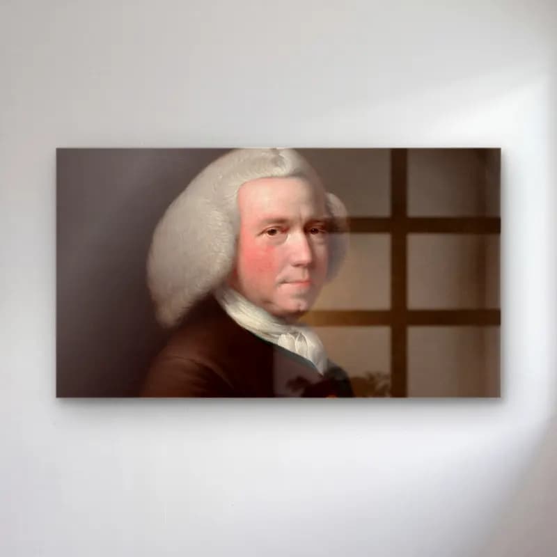 Joseph Wright – Portrait of Mr. William Chase, Sr. (ca. 1760–65) cam tablo — Joseph Wright – Portrait of Mr. William Chase, Sr. (ca. 1760–65) — yağlı boya erkek portresi